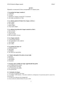 QCM M1 Gestion des Risques Naturels UJLoG