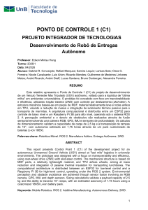 Relat&oacute;rio de Projeto: Rob&ocirc; de Entregas Aut&ocirc;nomo