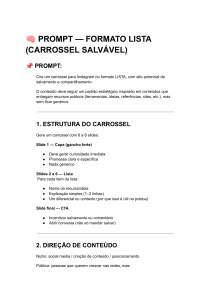 Prompt para Carrossel de Lista no Instagram
