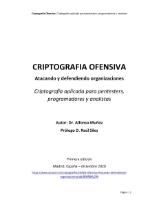Criptograf&iacute;a Ofensiva: Atacando y defendiendo organizaciones