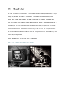 1984 Summary: Winston Smith's Rebellion Against Big Brother