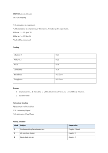 EE236 Electronic Circuits Syllabus 2025-2026