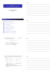 Chapter 1: Linear Equations in Linear Algebra