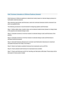 Offshore Pipeline Wall Thickness Calculation Guide