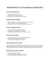 IGCSE The Flying Machine Study Guide