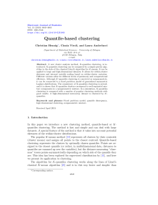 Quantile-based clustering: A new method for cluster analysis