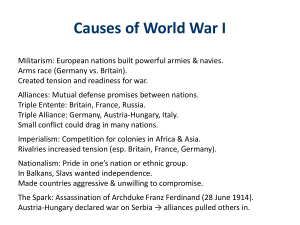 Causes of World War I