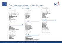 Financial Analysis Glossary - Key Terms & Definitions