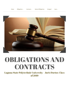 Obligations and Contracts: Form of Contracts (Law Textbook)