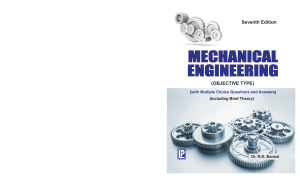 Mechanical Engineering Objective Type Book by Dr. R.K. Bansal