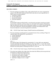 Nursing Test Bank: Concepts for Practice 3rd Ed by Giddens
