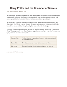 Harry Potter Chamber of Secrets Study Summary