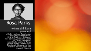 Rosa Parks: Life and Civil Rights Activism