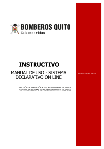 Manual de Uso Sistema Declarativo Online Bomberos Quito