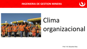 Clima Organizacional en Ingenier&iacute;a de Gesti&oacute;n Minera