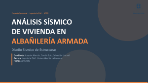 An&aacute;lisis S&iacute;smico de Vivienda en Alba&ntilde;iler&iacute;a Armada - Proyecto UFRO