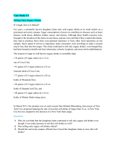 Case Study: Selling Only Sugary Drinks - Ethics & Health