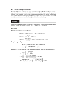 Beam Design Examples - Reinforced Concrete Beam Calculation