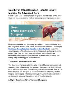 Best Liver Transplant Hospital in Navi Mumbai