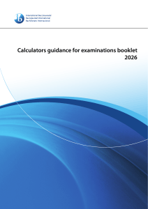IB Calculators Guidance for Examinations 2026