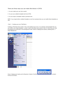 How to Create Title Blocks in CATIA: 3 Methods Tutorial