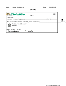 Blank Check Template Example