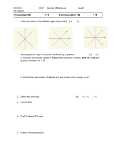 Quantum Mechanics Quiz