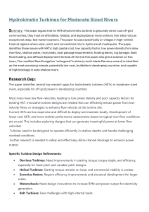 Hydrokinetic Turbines for Moderate Rivers: Challenges & Solutions