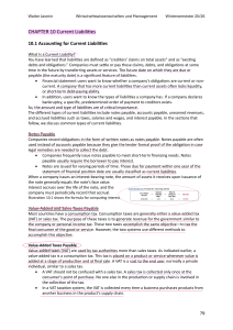 Chapter 10: Current Liabilities in Accounting
