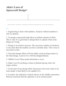 Akin's Laws of Spacecraft Design - Engineering Principles