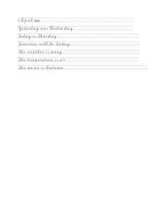 Daily Journal Entry: 9 April 2026 Weather and Days