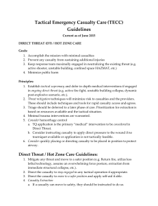 TECC Guidelines: Tactical Emergency Casualty Care