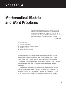 Chapter 3: Mathematical Models and Word Problems