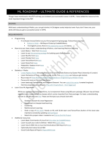 ML Roadmap