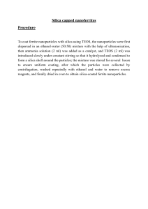 Silica Capped Nanoferrites Synthesis Procedure