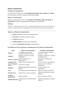 Business Communication: Definition, Objectives, & Types