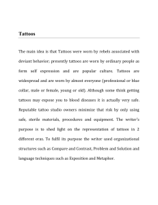 Tattoos: From Deviant to Popular Culture