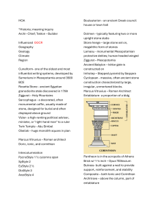 Architectural History Terms: HOA Study Guide