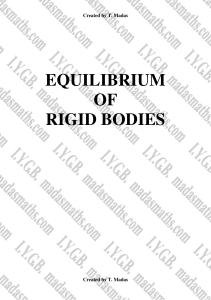 Equilibrium of Rigid Bodies: Physics Problems