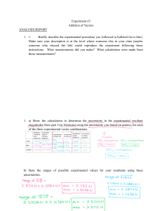 Experiment #3: Vector Addition Analysis Report