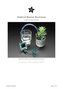Adafruit Bonsai Buckaroo Tutorial: Automatic Plant Care