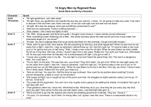 12 Angry Men Quote Bank by Character