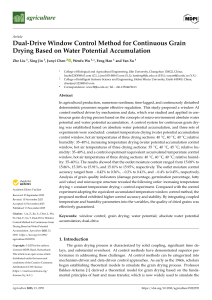 Dual-Drive Window Control for Continuous Grain Drying
