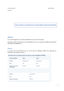 Guide de configuration IONOS Outlook