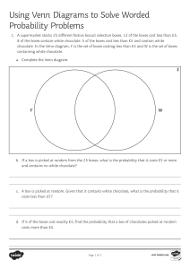 Using Venn Diagrams for Probability Problems Worksheet