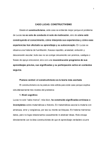 An&aacute;lisis del caso Lucas desde el constructivismo