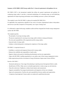 ISO 50002-1:2025 Energy Audit Summary