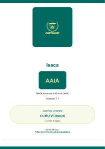 Isaca Study Notes ISACA AAIA Exam Questions & Answers - Examkill