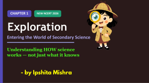 NCERT 2026 Chapter 1: Science Exploration