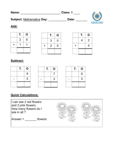 Class 1 Math Worksheet: Addition, Subtraction, Word Problems